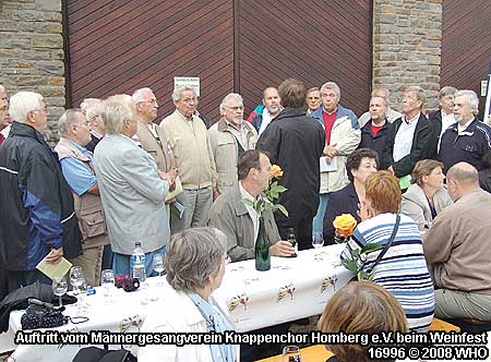 Chorausflug mit Auftritt beim Weinfest