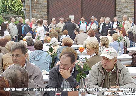 Chorausflug mit Auftritt beim Weinfest